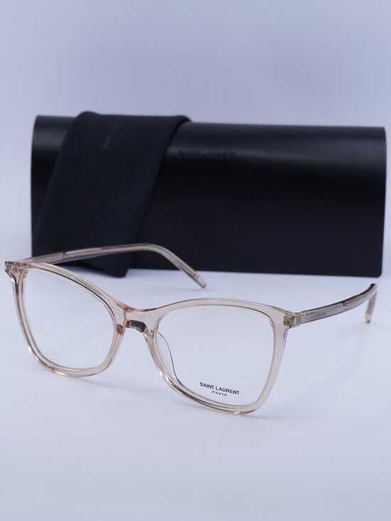 Saint Laurent SL478JERRY 004 Butterfly Eyeglasses 53mm – Transparent Peach main image 7